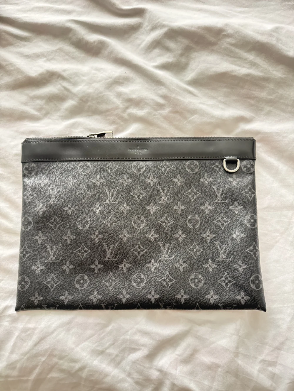 Louis Vuitton Gray Monogram Canvas Document Pouch
